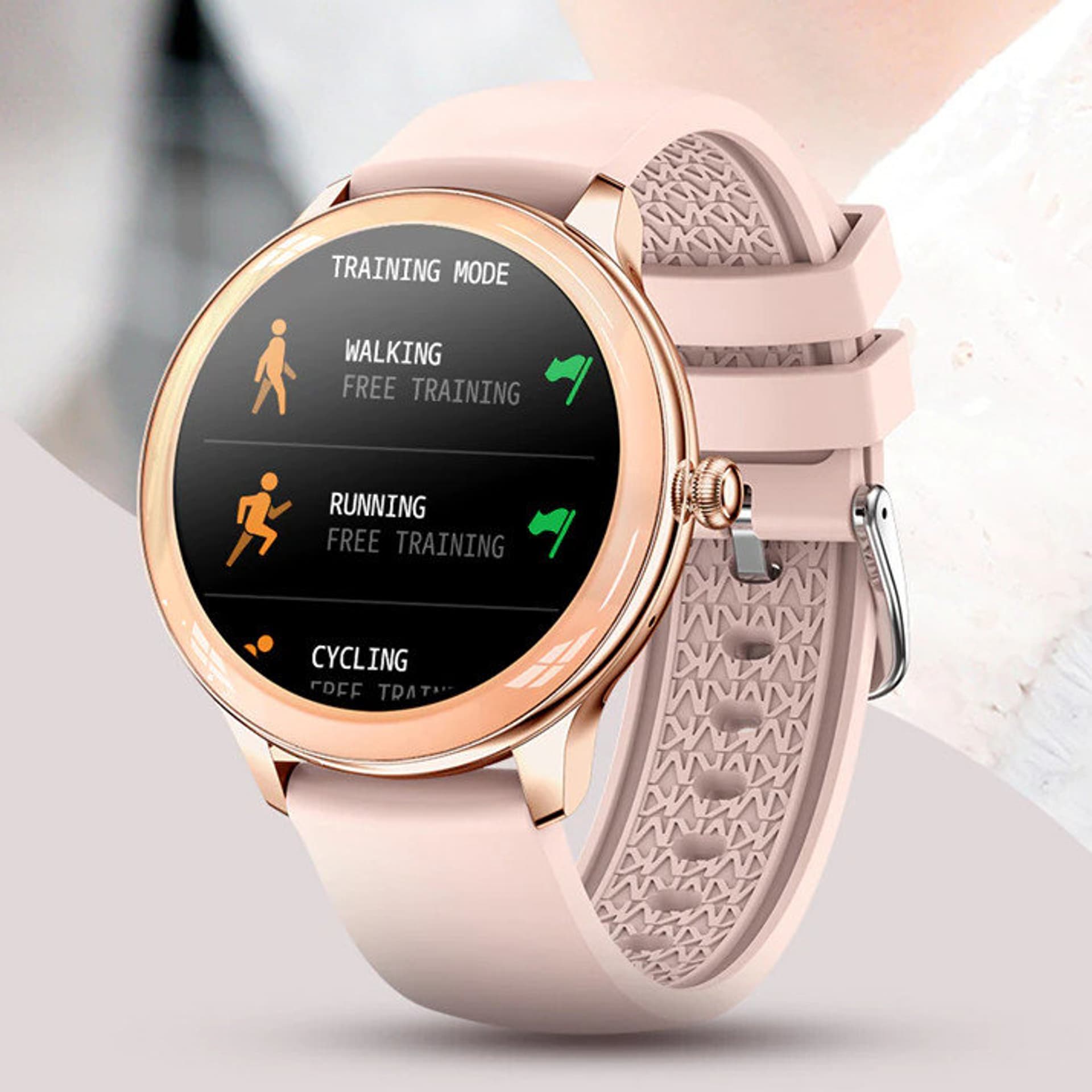 

SMARTWATCH DAMSKI Rubicon RNCE90 - WYKONYWANIE POŁĄCZEŃ, TERMOMETR (sr034c)