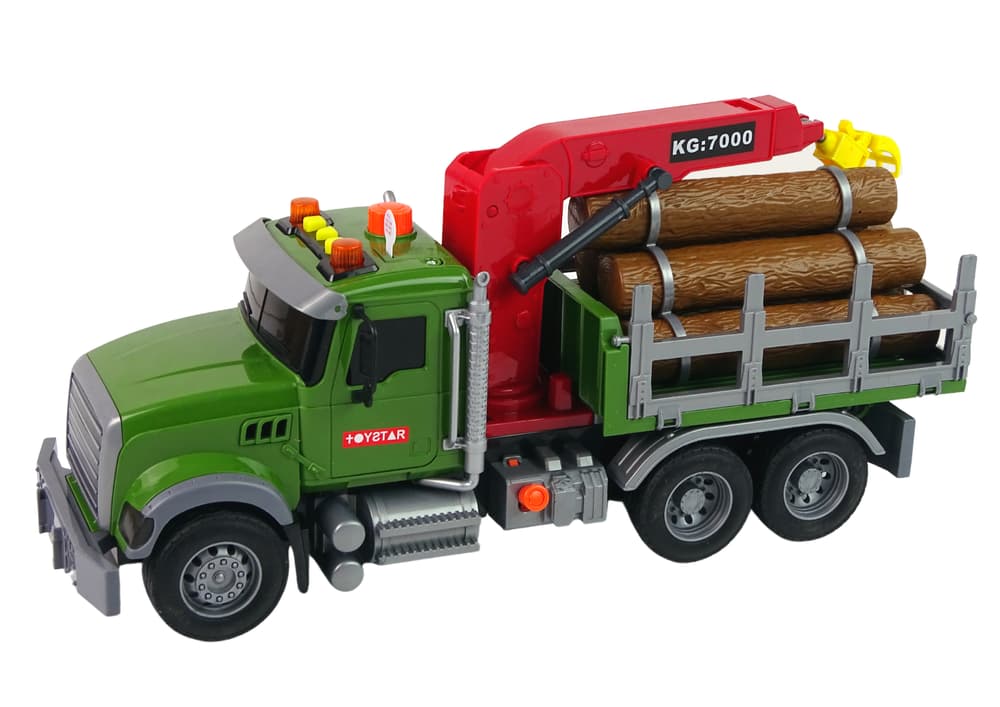 

Ciężarówka Auto Dźwig Transport Bale Drewna Dźwięk