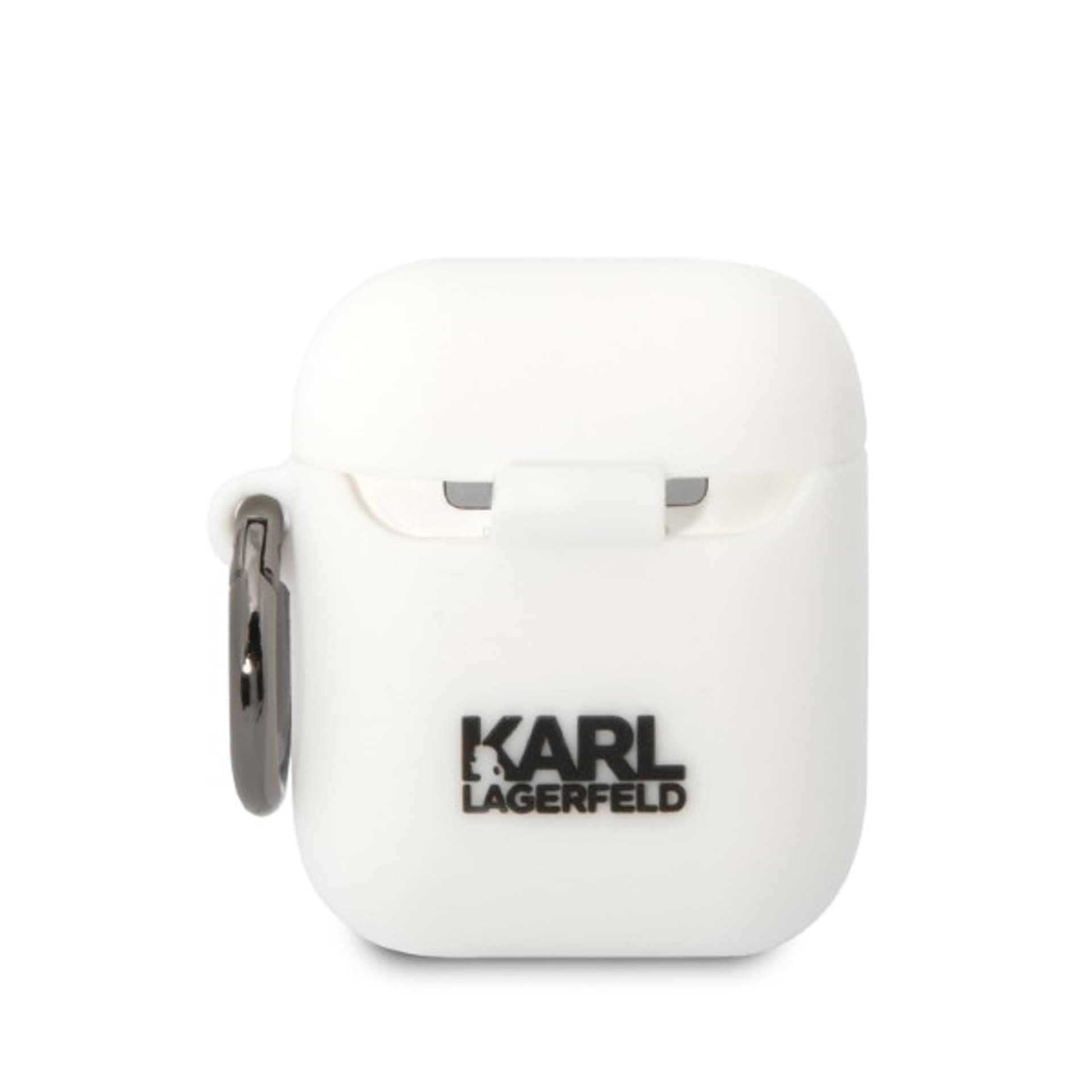 

Karl Lagerfeld KLA2RUNCHH AirPods 1/2 cover biały/white Silicone Choupette Head 3D