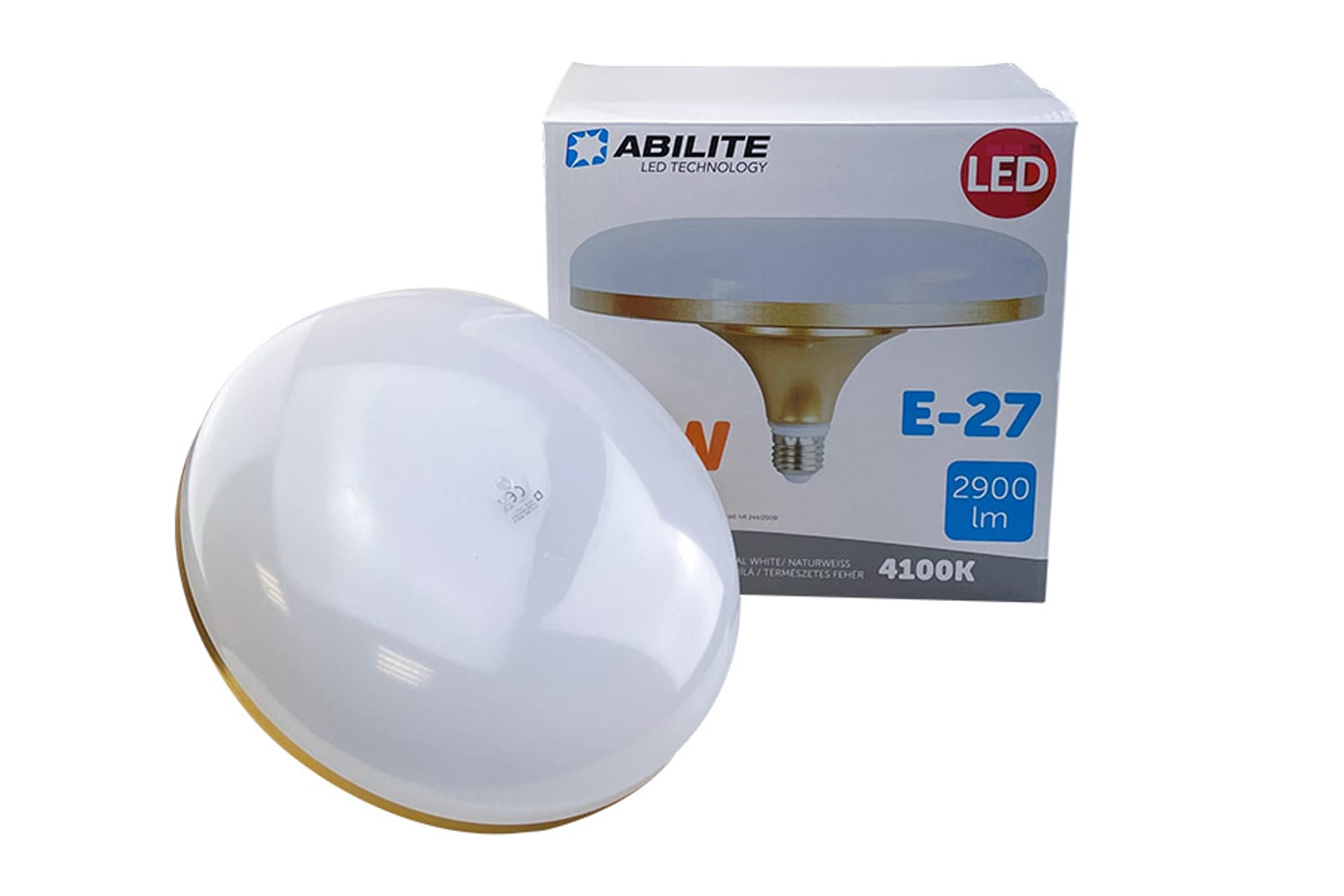 

ŻARÓWKA LED ABILITE MLECZNA B.NATURALNA E27 36W/230V 2900LM 200° UFO
