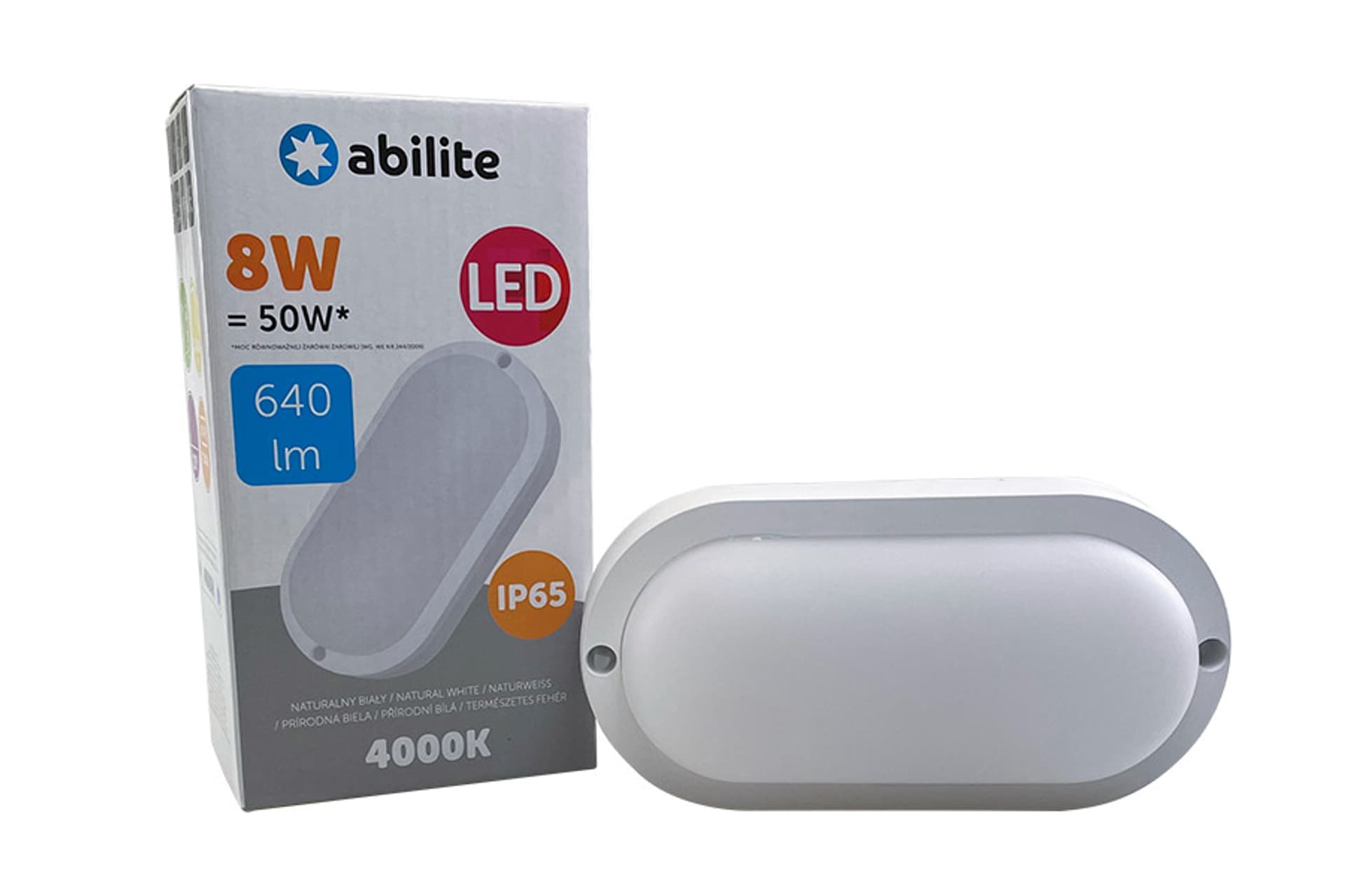 

OPRAWA LED ABILITE KANAŁOWA 8W 640LM 4000K 200-240V BIAŁA