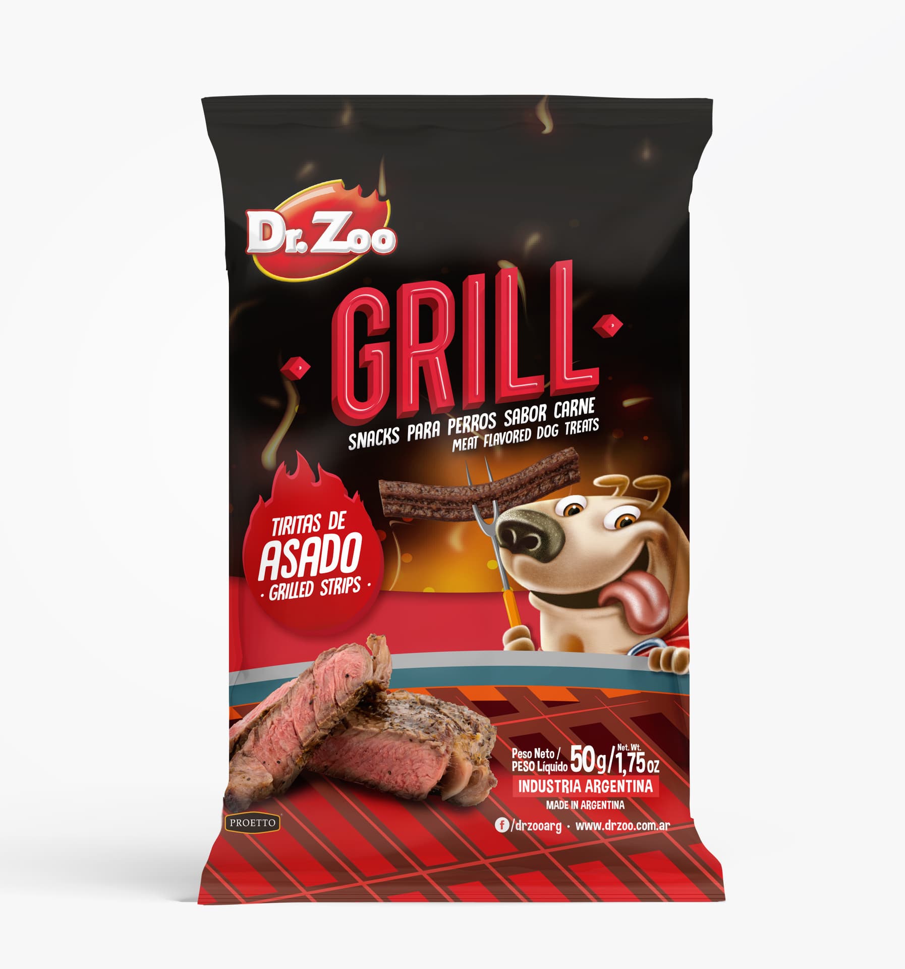 

DR ZOO Grill Tiritas de Asado - Grillowane paski dla psa o smaku pieczeni 50g [11211]