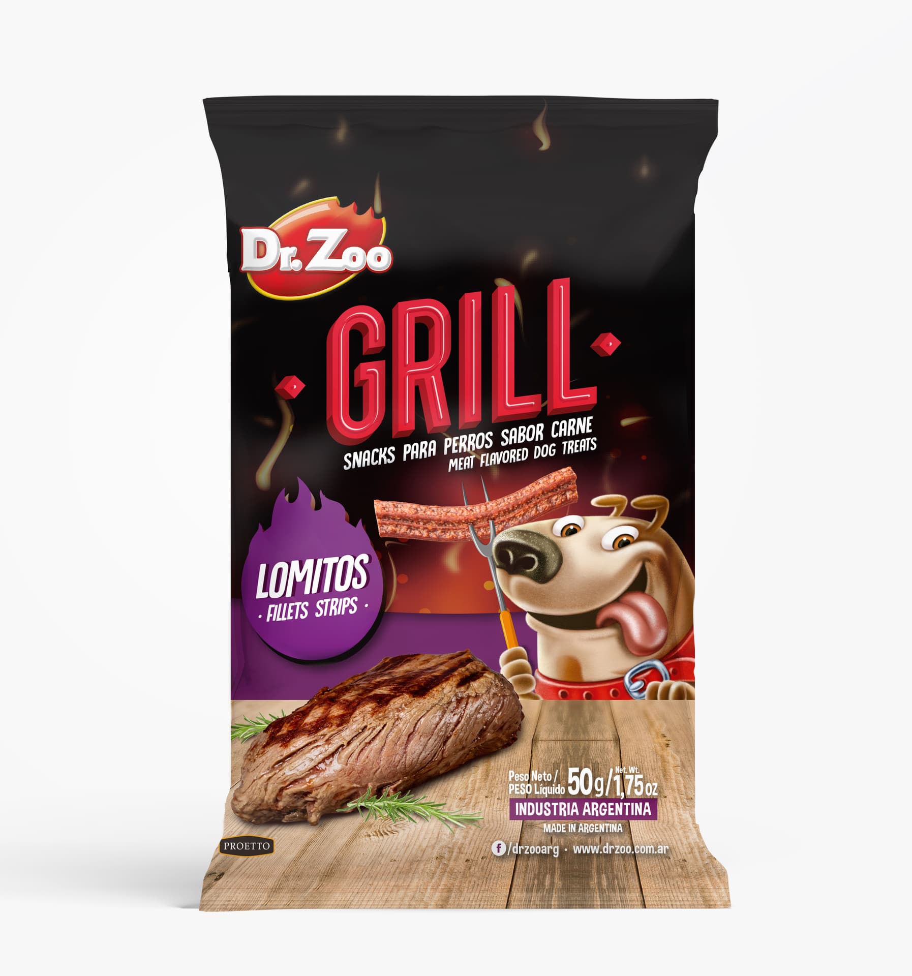 

DR ZOO Grill Lomitos - Grillowane paski dla psa o smaku polędwicy 50g [11213]