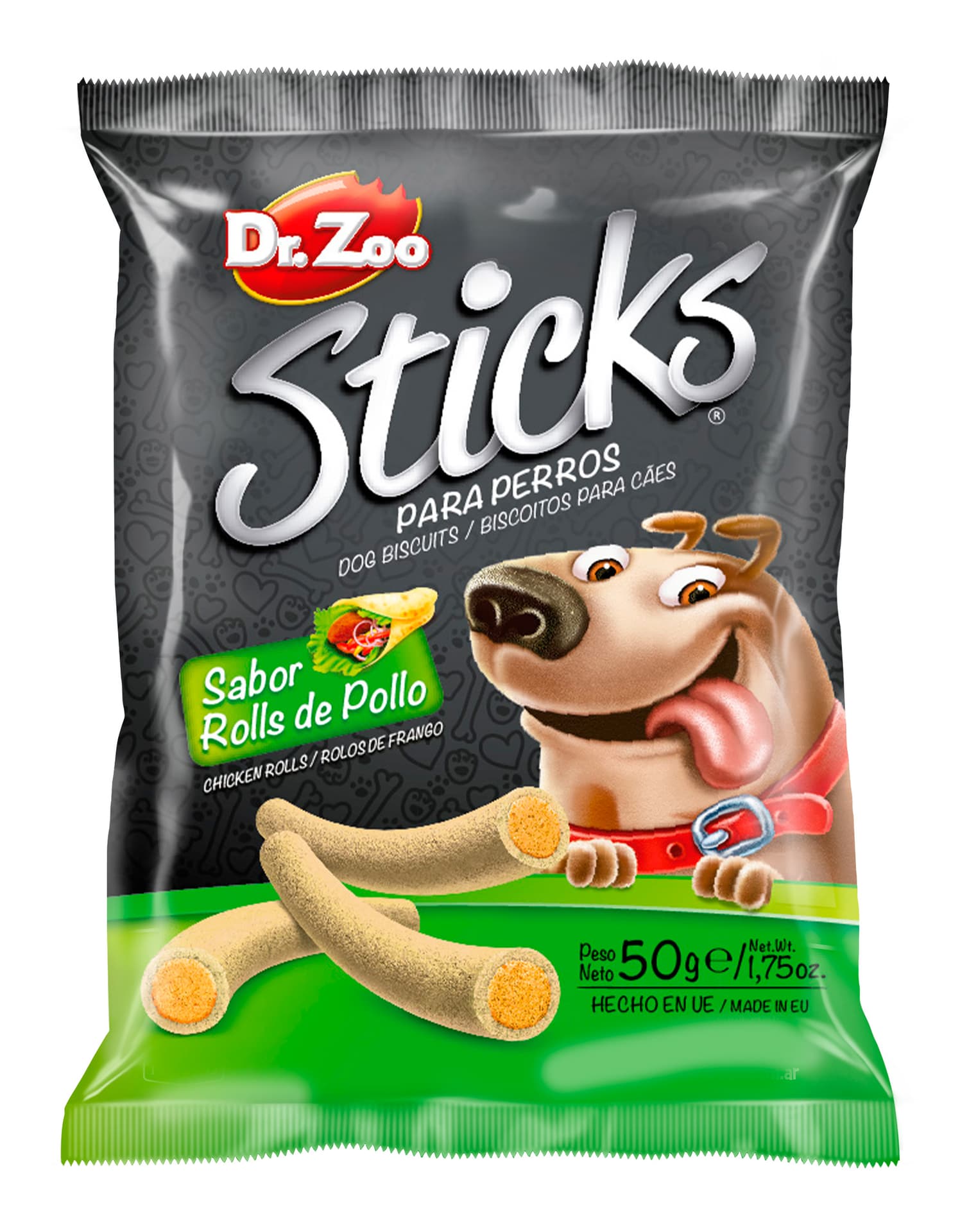 

DR ZOO Sticks Rolls de Pollo - Paluszki dla psa o smaku roladek z kurczaka 50g [11254]