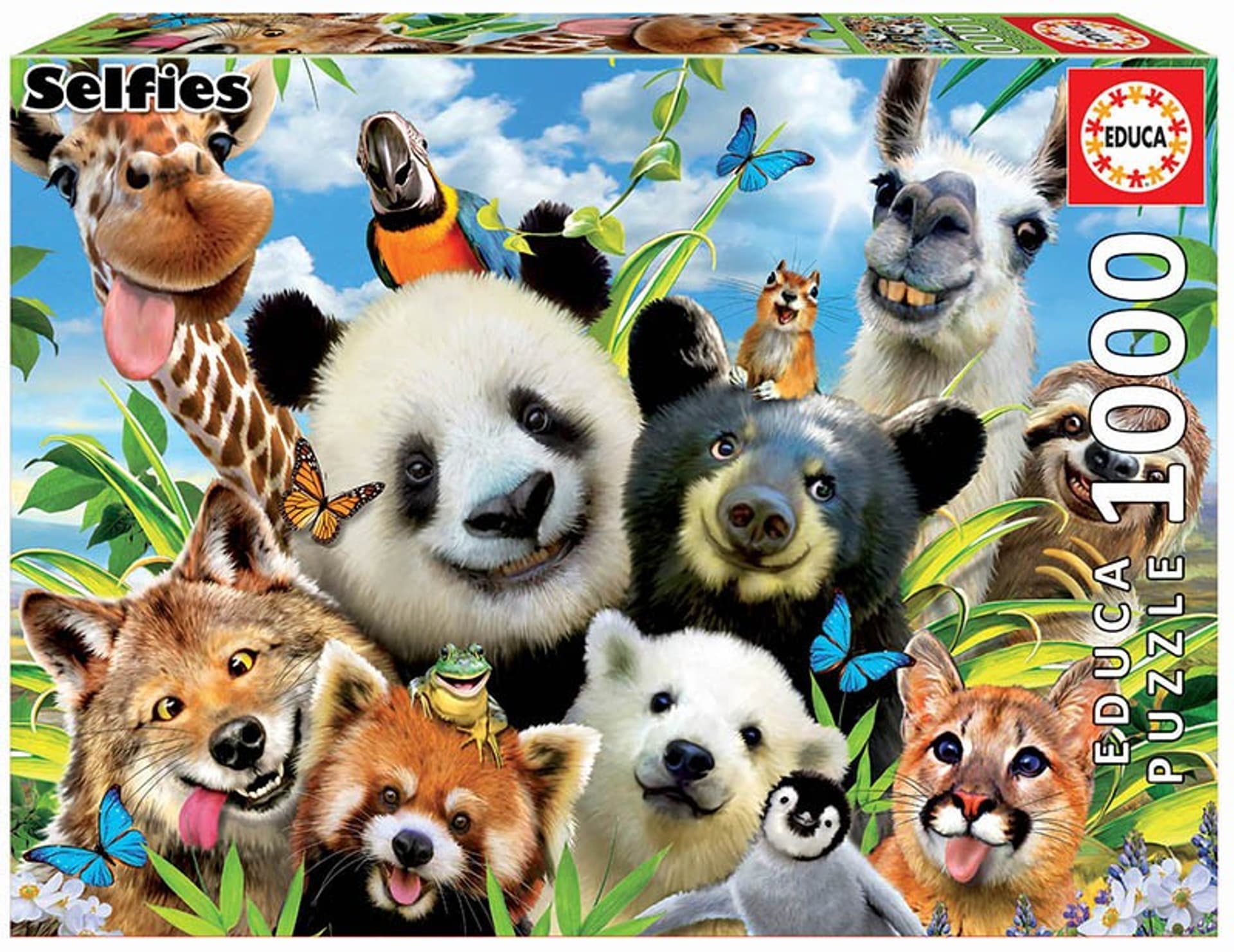 

Puzzle 1000 elementów Zwierzęta Selfie