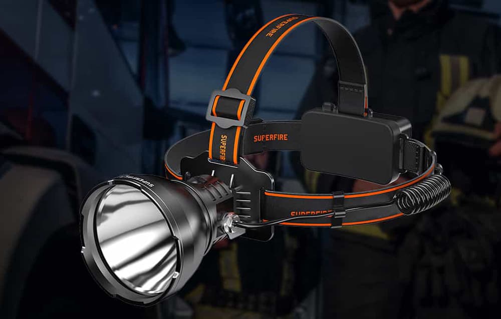 

Latarka czołowa Superfire HL60, 2300lm, USB-C