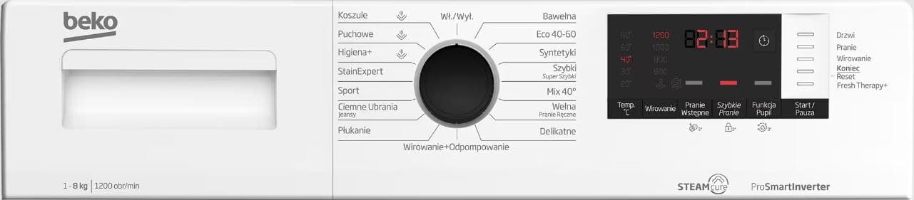 

Pralka BEKO WUV 8612WPBSE