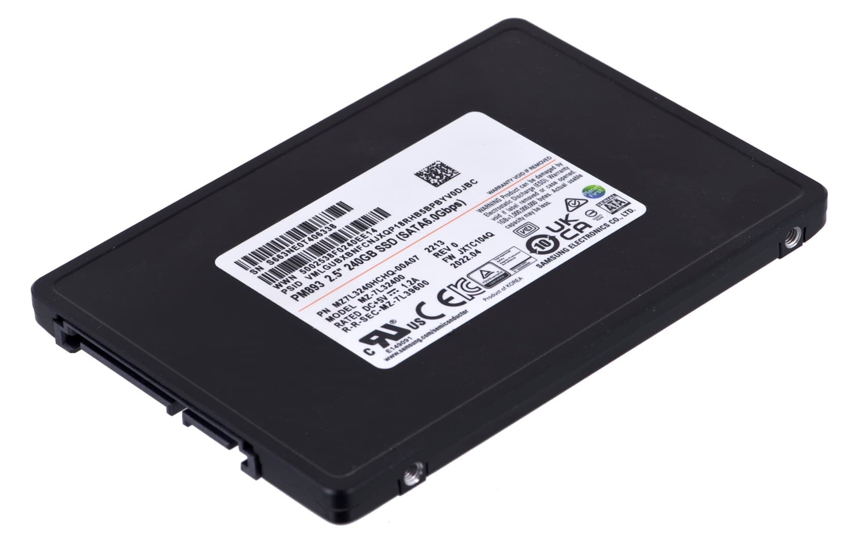 

Dysk SSD Samsung PM893 240GB SATA 2.5" MZ7L3240HCHQ-00A07 (DWPD 1)