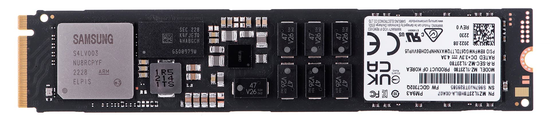 

Dysk SSD Samsung PM9A3 3.84TB M.2 (22x110) NVMe Gen4 MZ1L23T8HBLA-00A07 (DWPD 1)