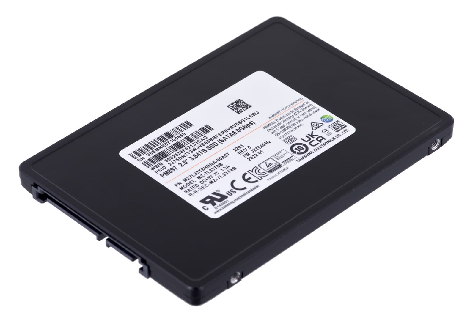 

Dysk SSD Samsung PM897 3.84TB SATA 2.5" MZ7L33T8HBNA-00A07 (DWPD 3)