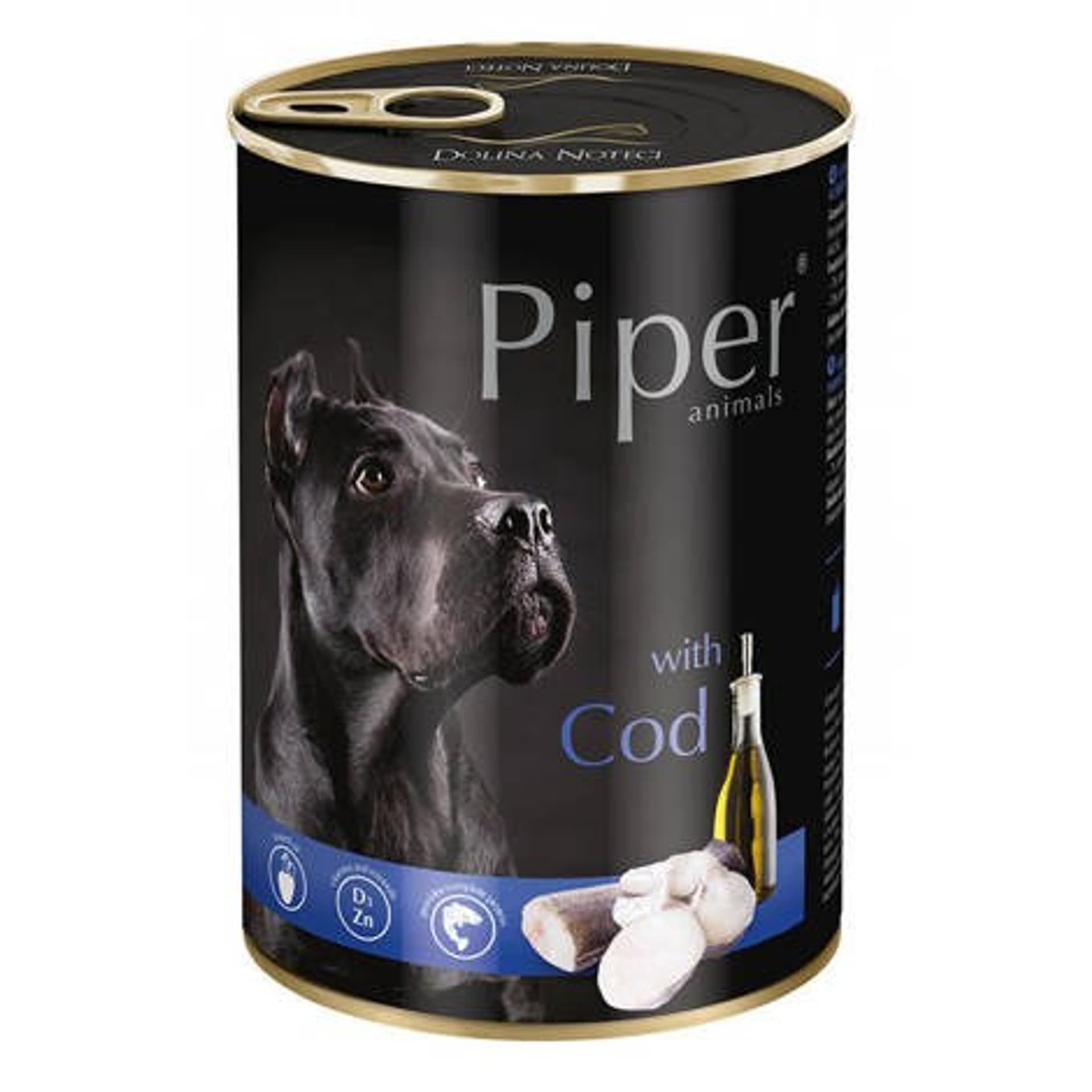 

DOLINA NOTECI Piper z dorszem, karma mokra dla psa 400g