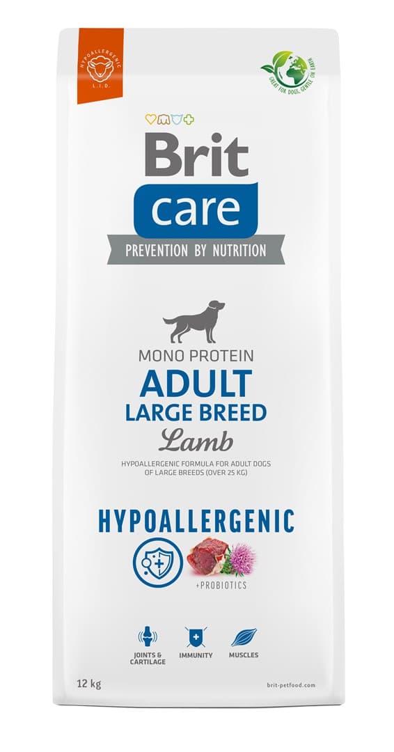 

Brit Dog Hypoallergenic Adult Large Lamb 12Kg+2Kg