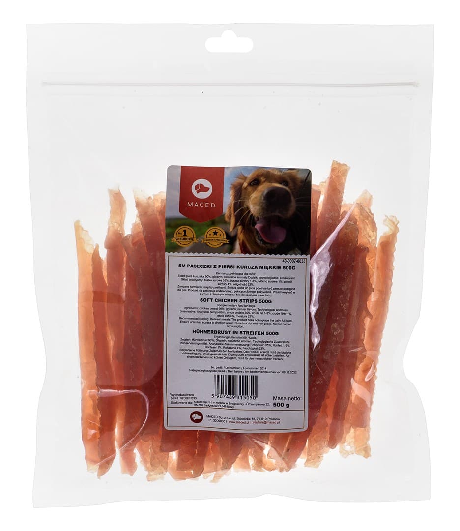 

MACED SM Paseczki z piersi kurczaka miękkie 500g