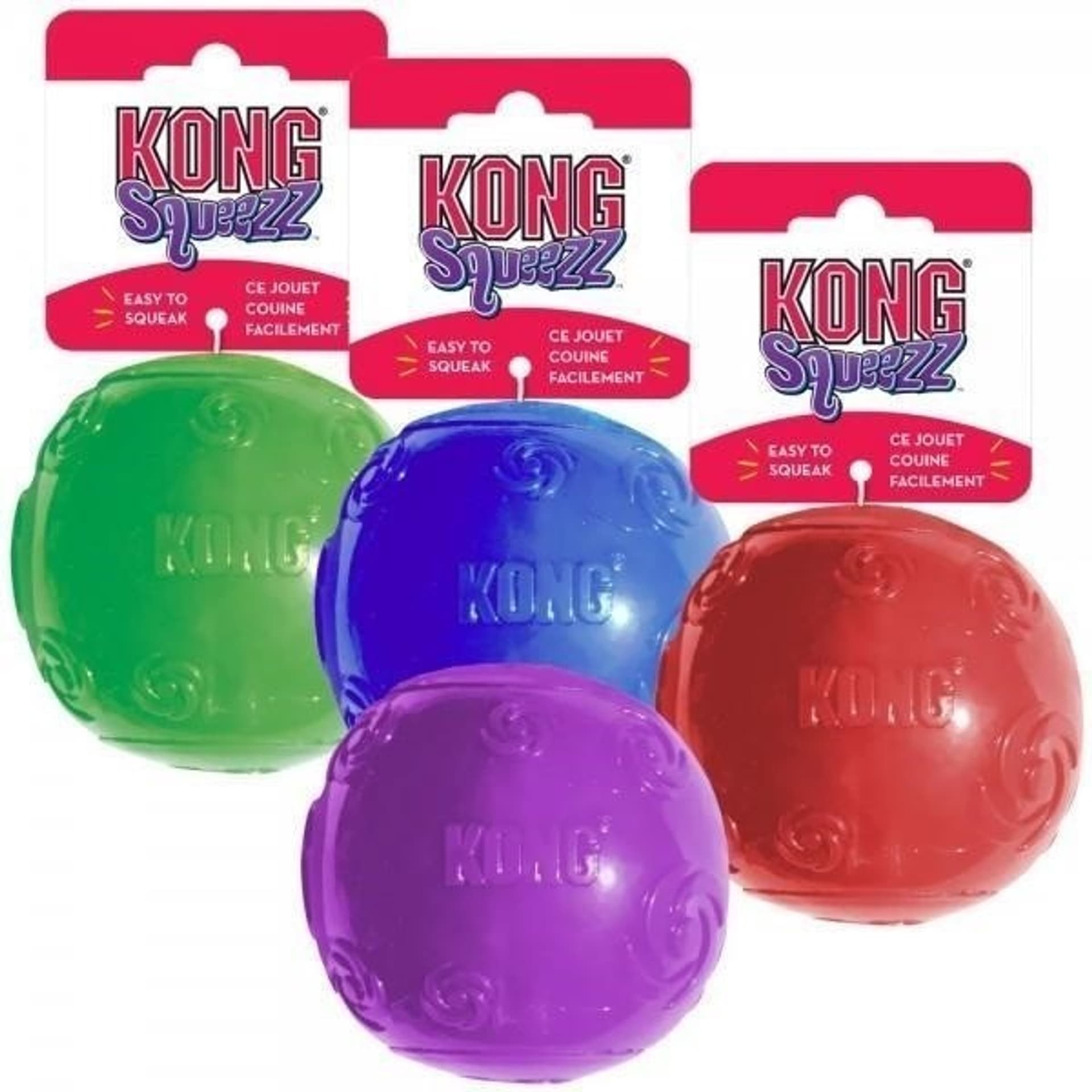 

KONG SQUEEZZ BALL ASSORTED MEDIUM