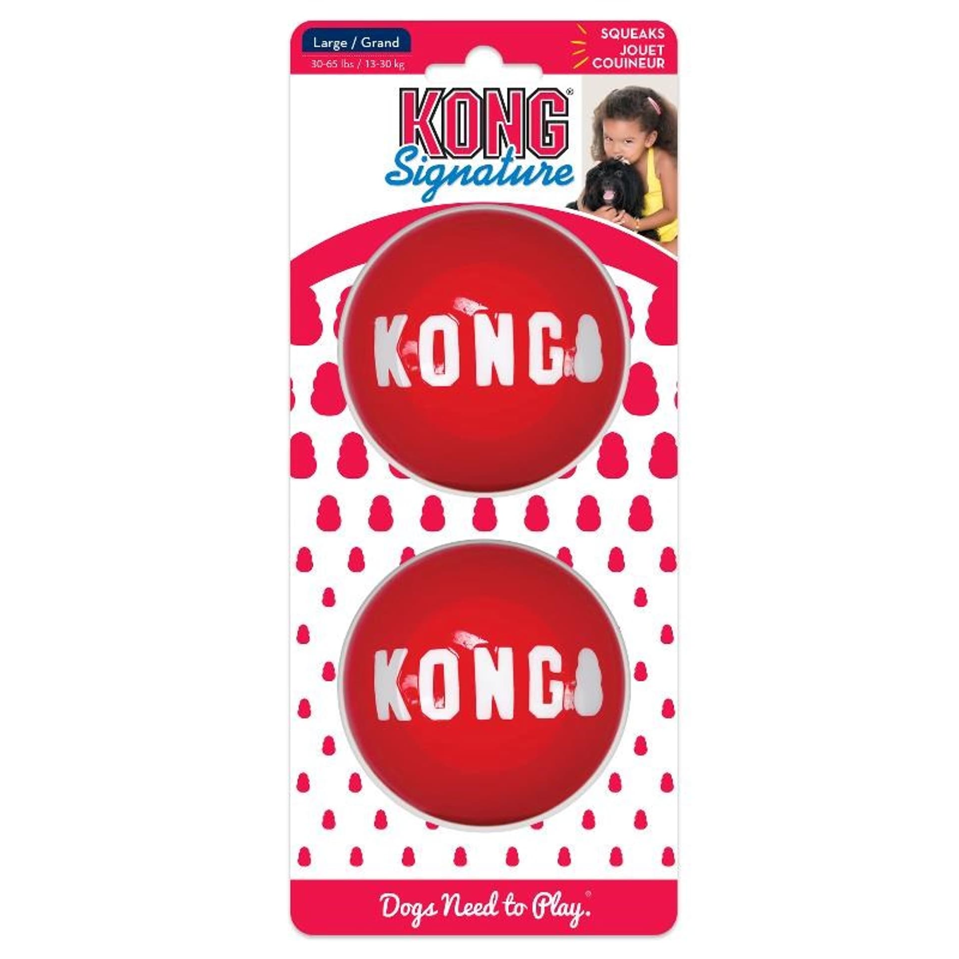 

KONG SINGATURE BALLS 2 PCS LARGE