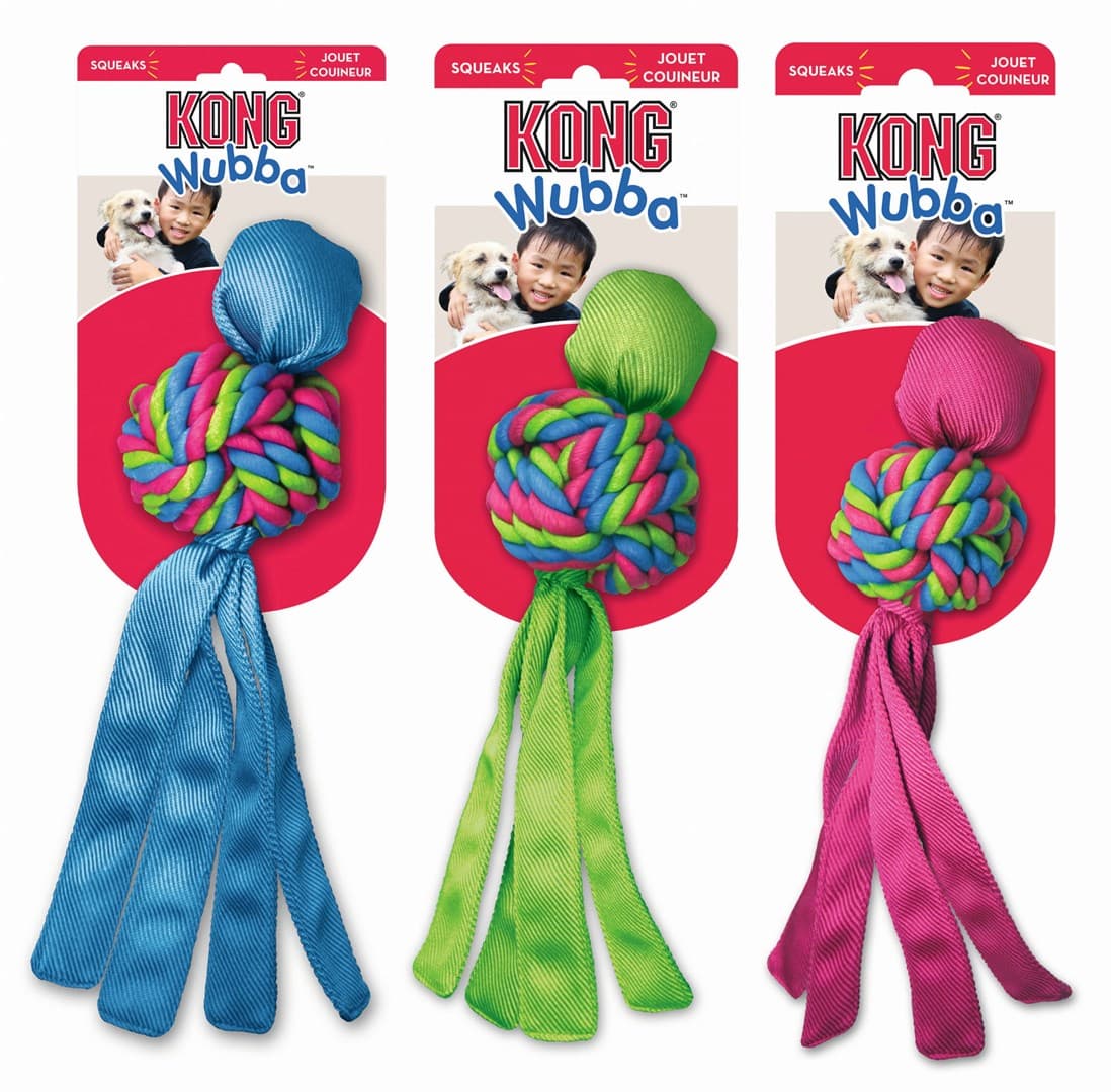 

KONG WUBBA WEAVES L BLUE/PINK/GREEN