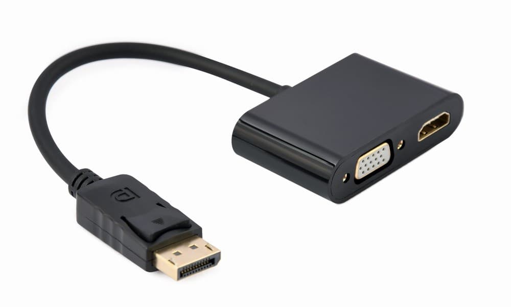 

Adapter GEMBIRD A-DPM-HDMIFVGAF-01 DisplayPort - HDMI + VGA