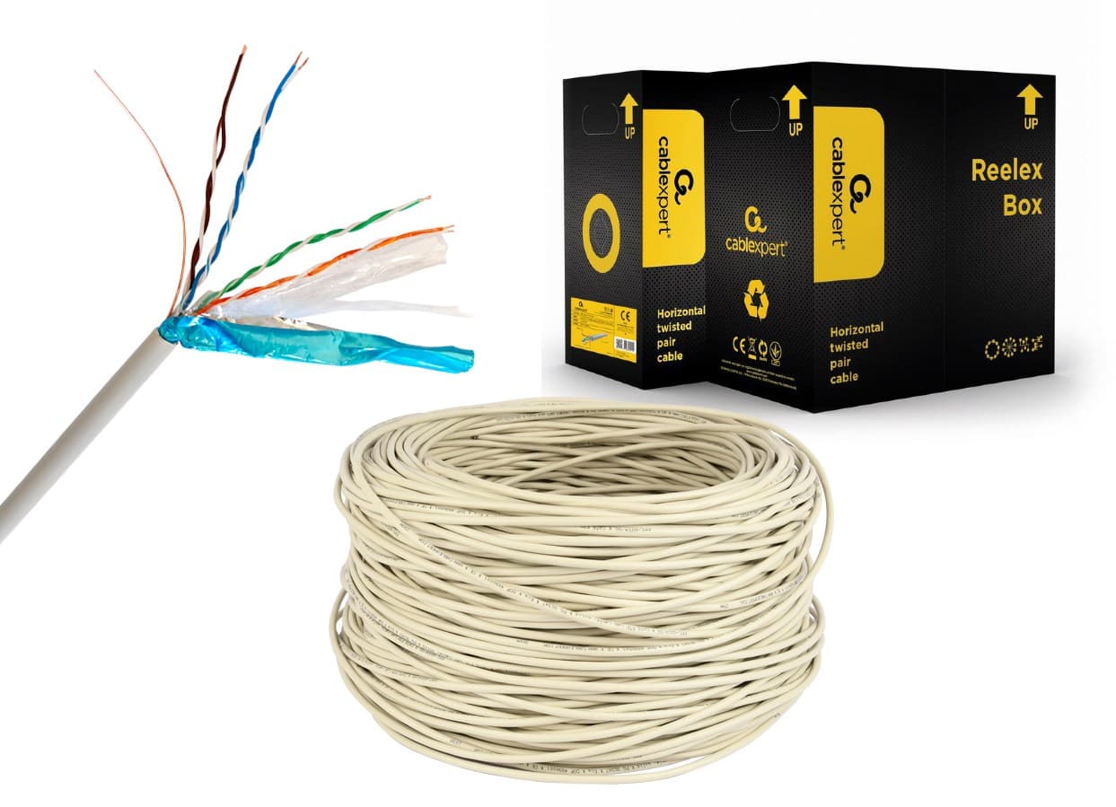 

Kabel sieciowy FTP Gembird FPC-6004-SOL kat. 6 drut 305m