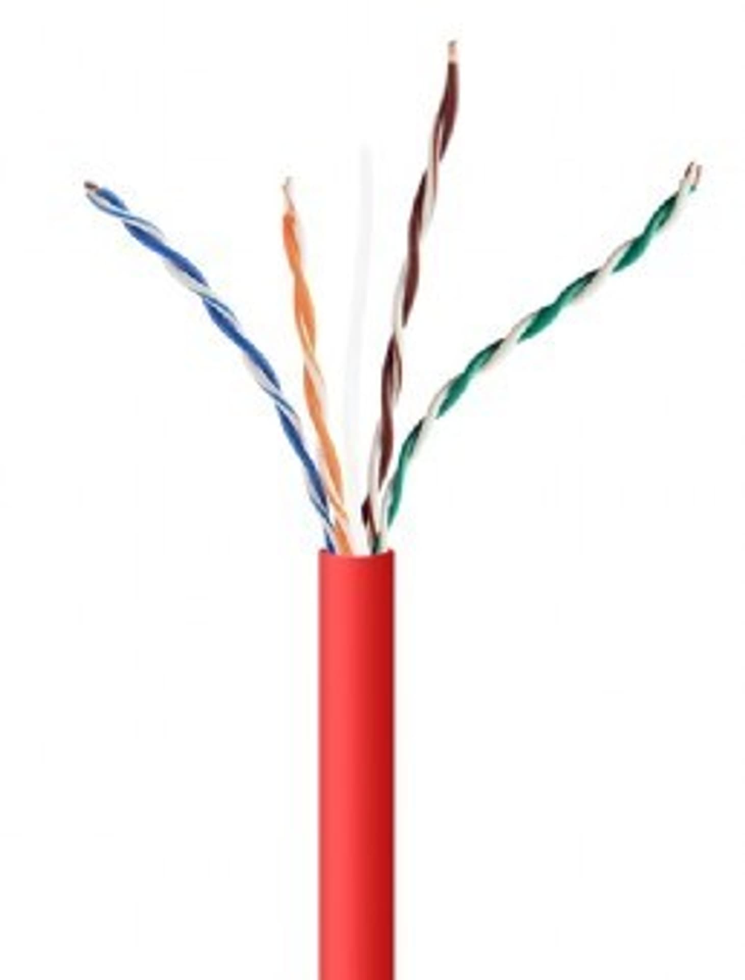 

Kabel sieciowy UTP Gembird UPC-5004E-SOL-R kat. 5e drut 305m (czerwony)