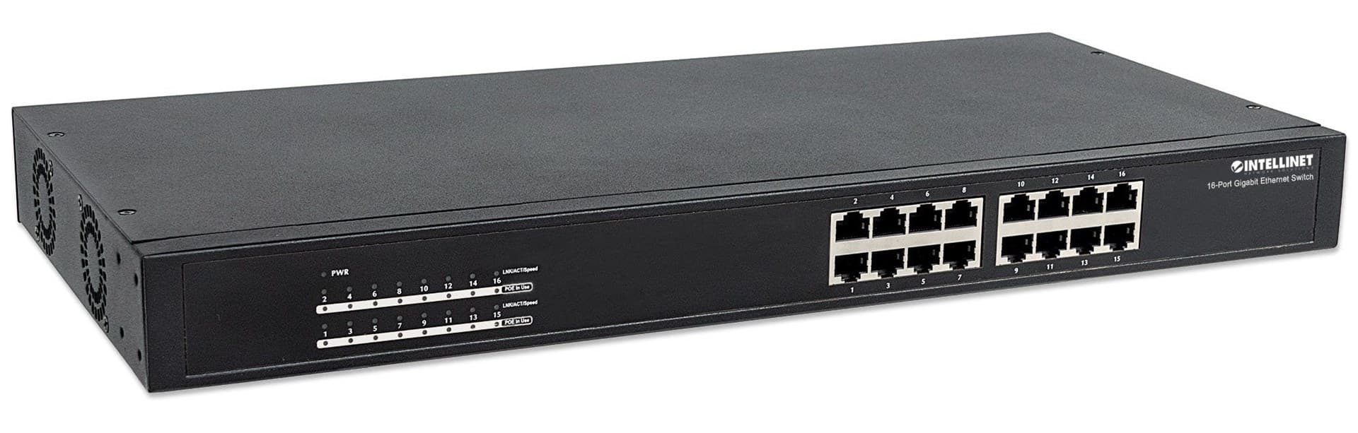 

INTELLINET SWITCH GIGABIT 16X 1000MBPS RJ45 POE/PO