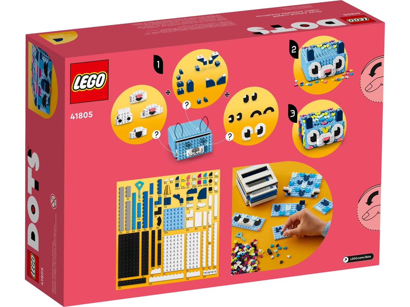 

LEGO DOTS 41805 Kreatywny zwierzak - szuflada