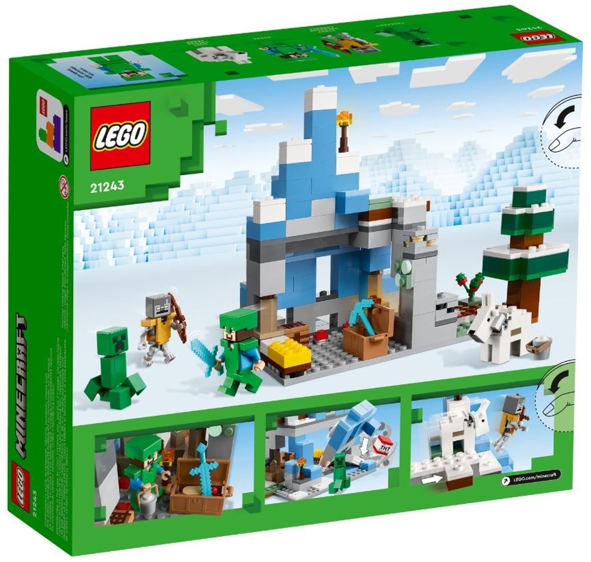 

LEGO Minecraft 21243 Ośnieżone szczyty