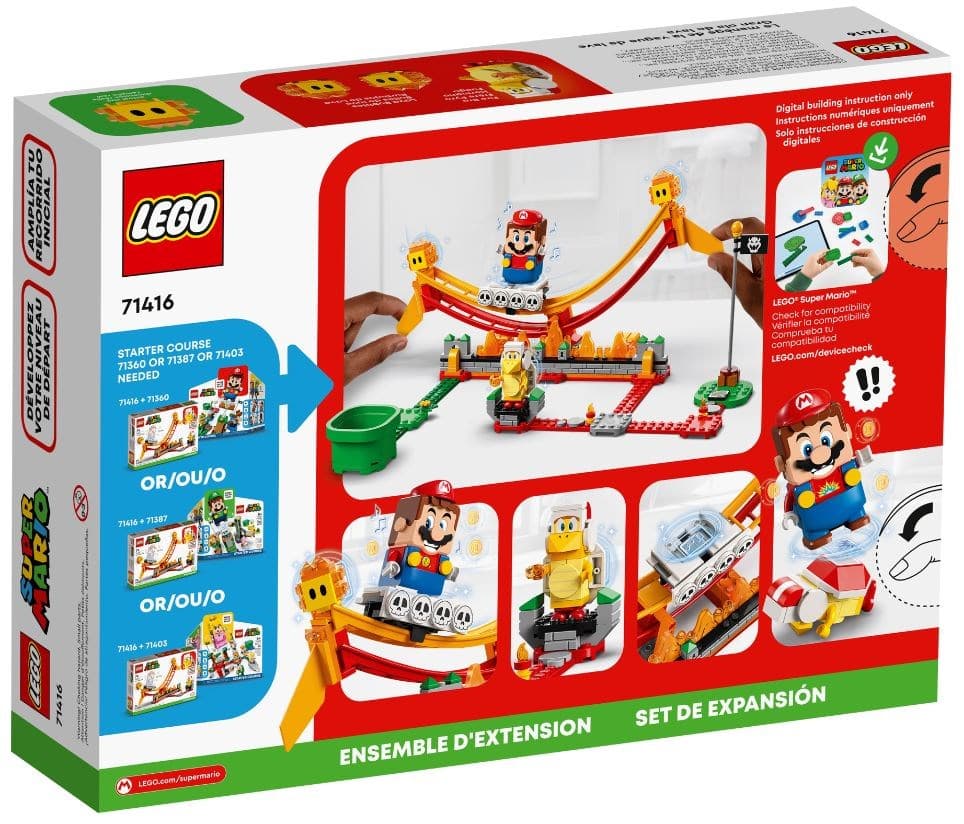 

LEGO Super Mario 71416 Przejażdżka po fali lawy - zestaw rozszerzający