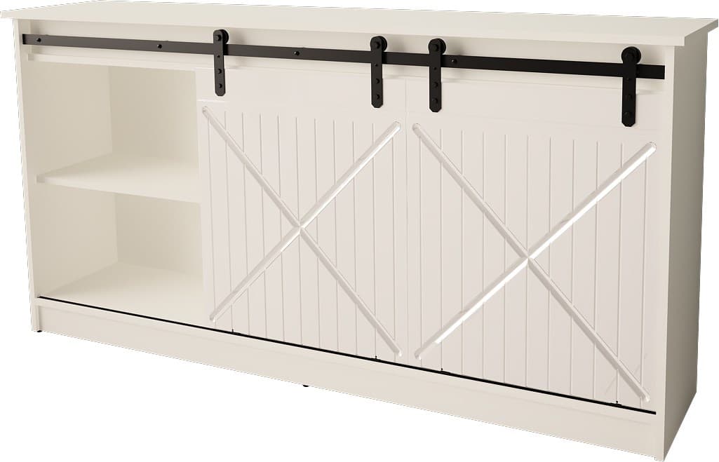 

Komoda 160x80x35 GRANERO biały/biały połysk