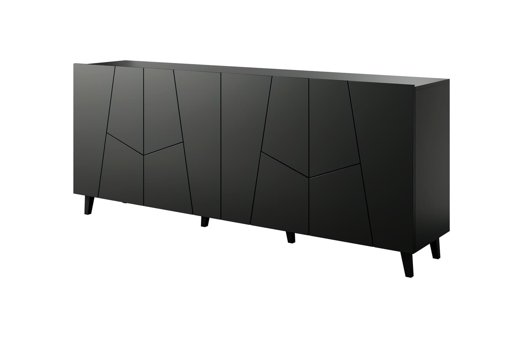 

Komoda ETNA 200x42x82 czarny mat