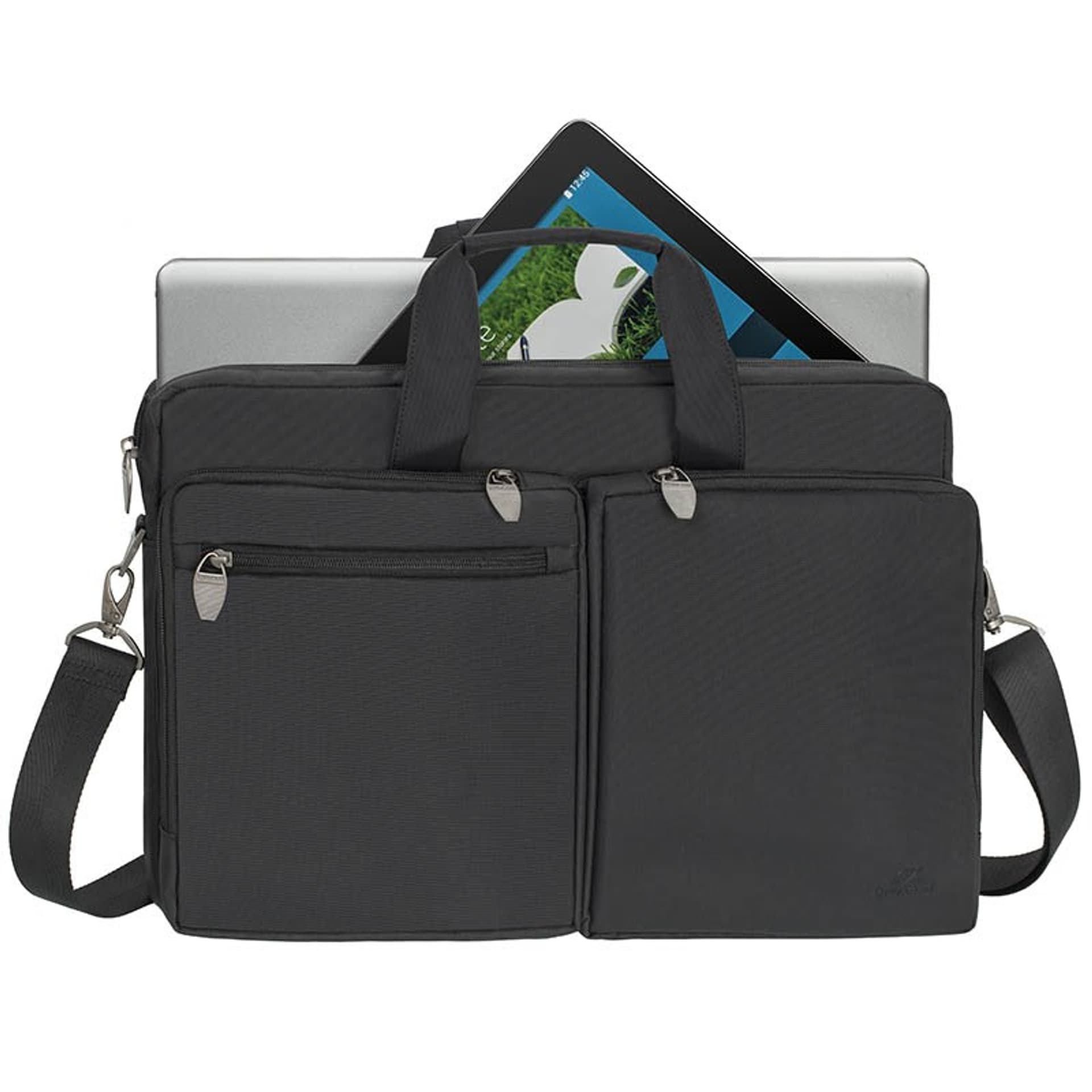 

RIVACASE TORBA NA LAPTOP 17,3" TIERGARTEN, CZARNA, MATERIAŁ WODOODPORNY, KIESZENIE NA TABLET, SMARTFON, DOKUMENTY I AKCESORIA