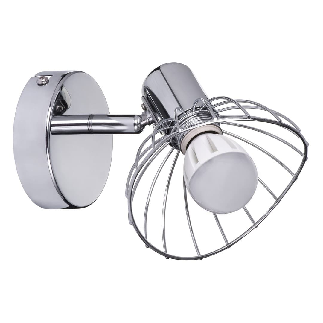 

Kinkiet pojedynczy sufitowy ścienny chrom Activejet GIZEL reflektor E14 do salonu