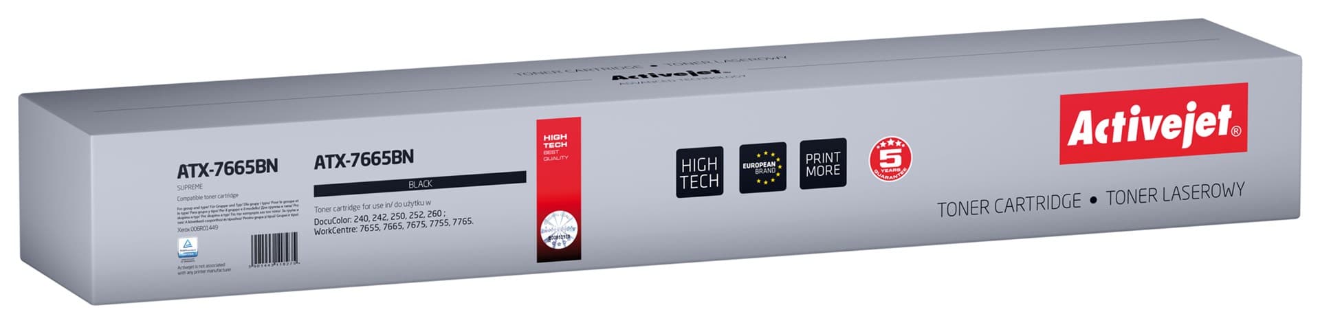 

Activejet Toner ATX-7665BN (zamiennik Xerox 006R01449; Supreme; 30000 stron; czarny)