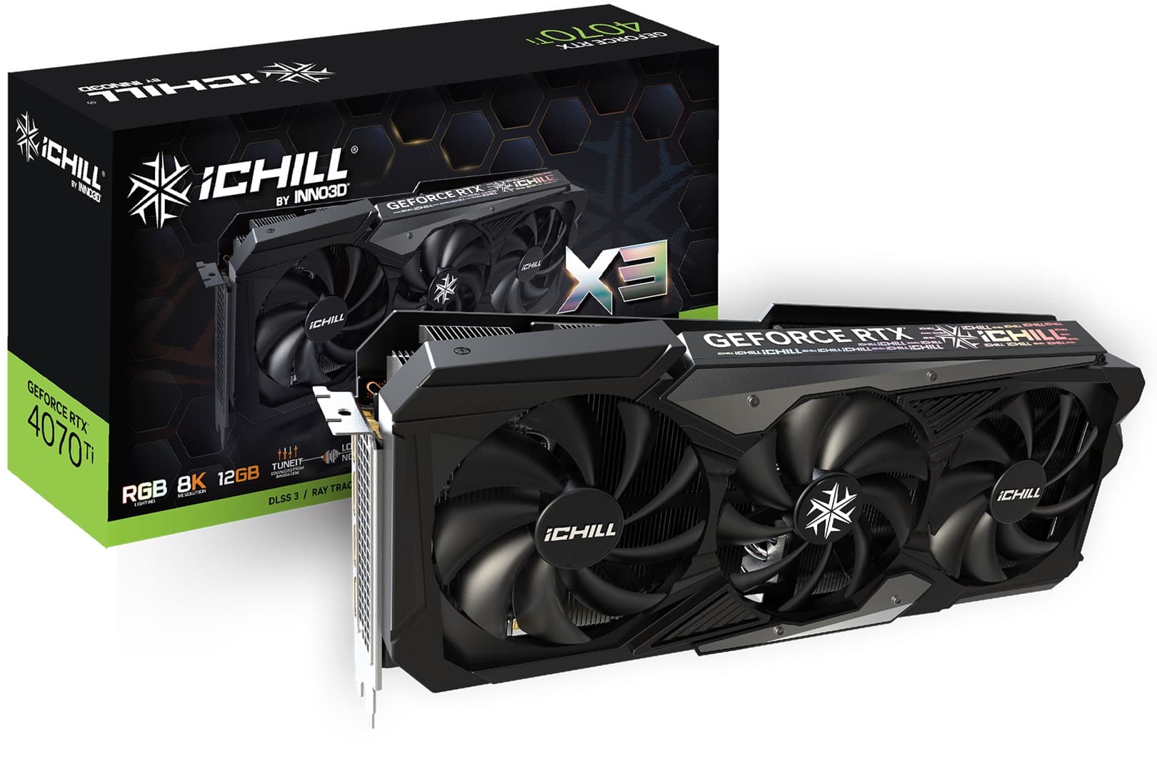 

Karta graficzna INNO3D GeForce RTX 4070 Ti iCHILL 12GB GDDR6X DLSS 3