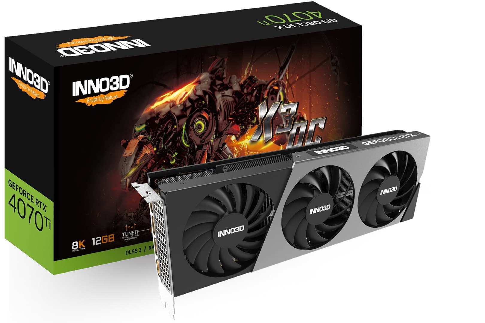 

Karta graficzna INNO3D GeForce RTX 4070 Ti X3 OC 12GB GDDR6X DLSS 3