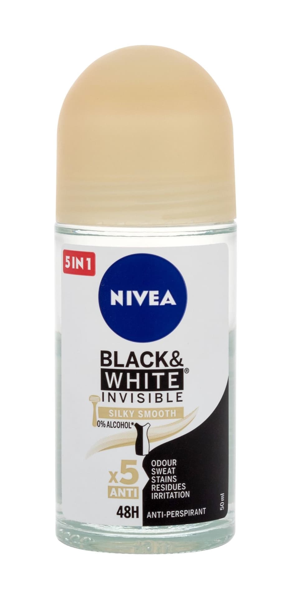 

Nivea Silky Smooth Black White Invisible 48h Antyperspirant 50ml (W)