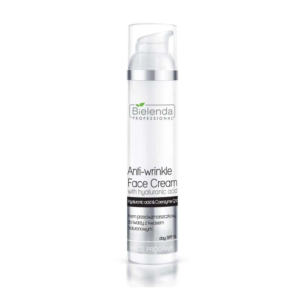 

Bielenda Professional Anti-Wrinkle Face Cream krem przeciwzmarszczkowy do twarzy z kwasem hialuronowym SPF15 100ml