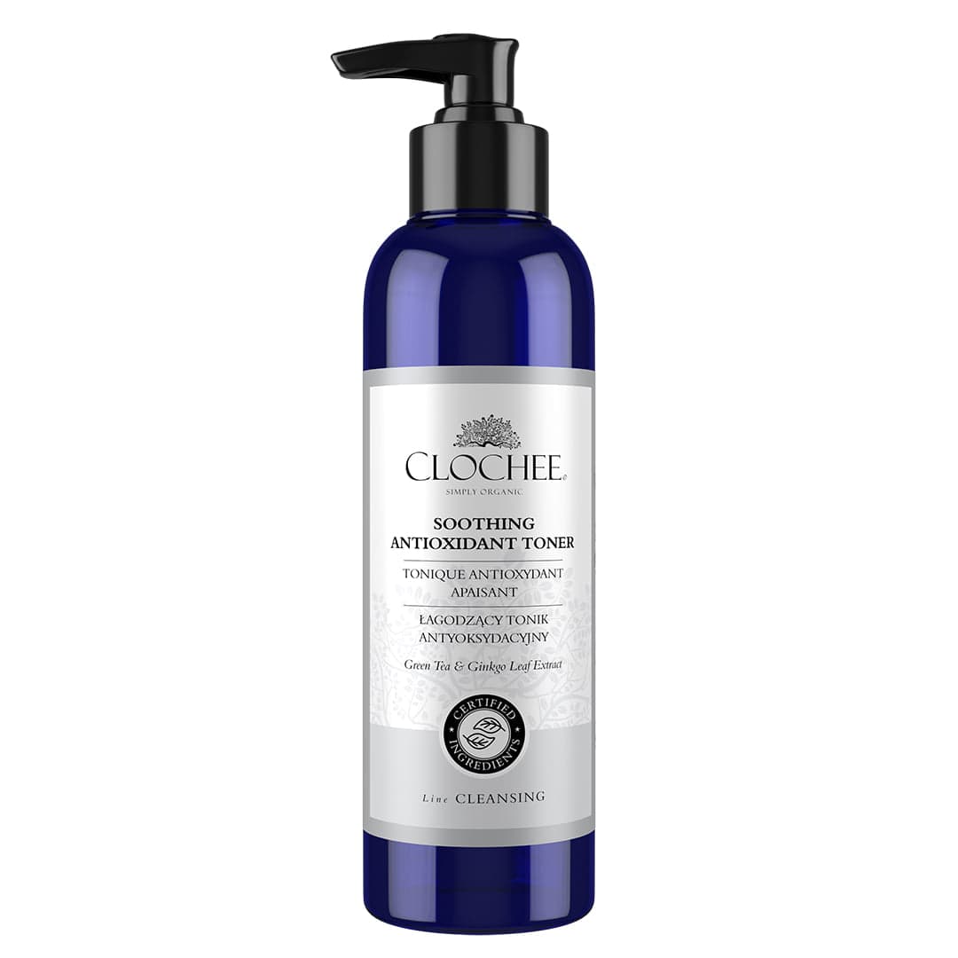 

Clochee Soothing Antioxidant Toner łagodzący tonik antyoksydacyjny Green Tea Ginkgo Leaf Extract 250ml