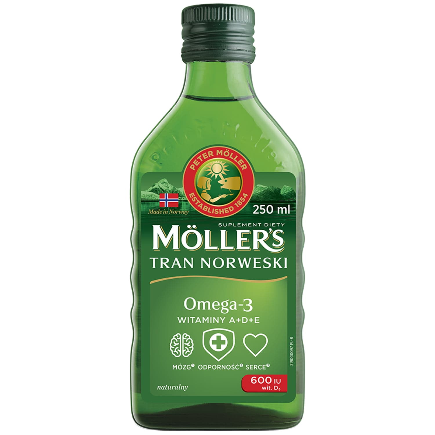 

Möller's Tran Norweski suplement diety Naturalny 250ml