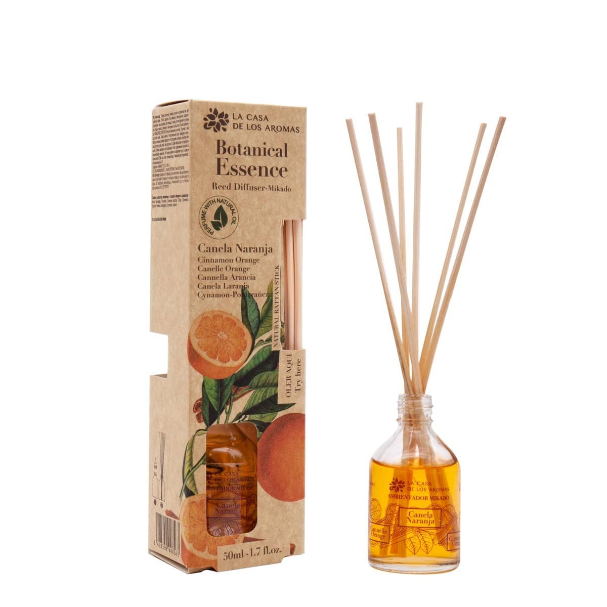 

La Casa de los Aromas Botanical Essence patyczki zapachowe Cynamon i Pomarańcza 50ml