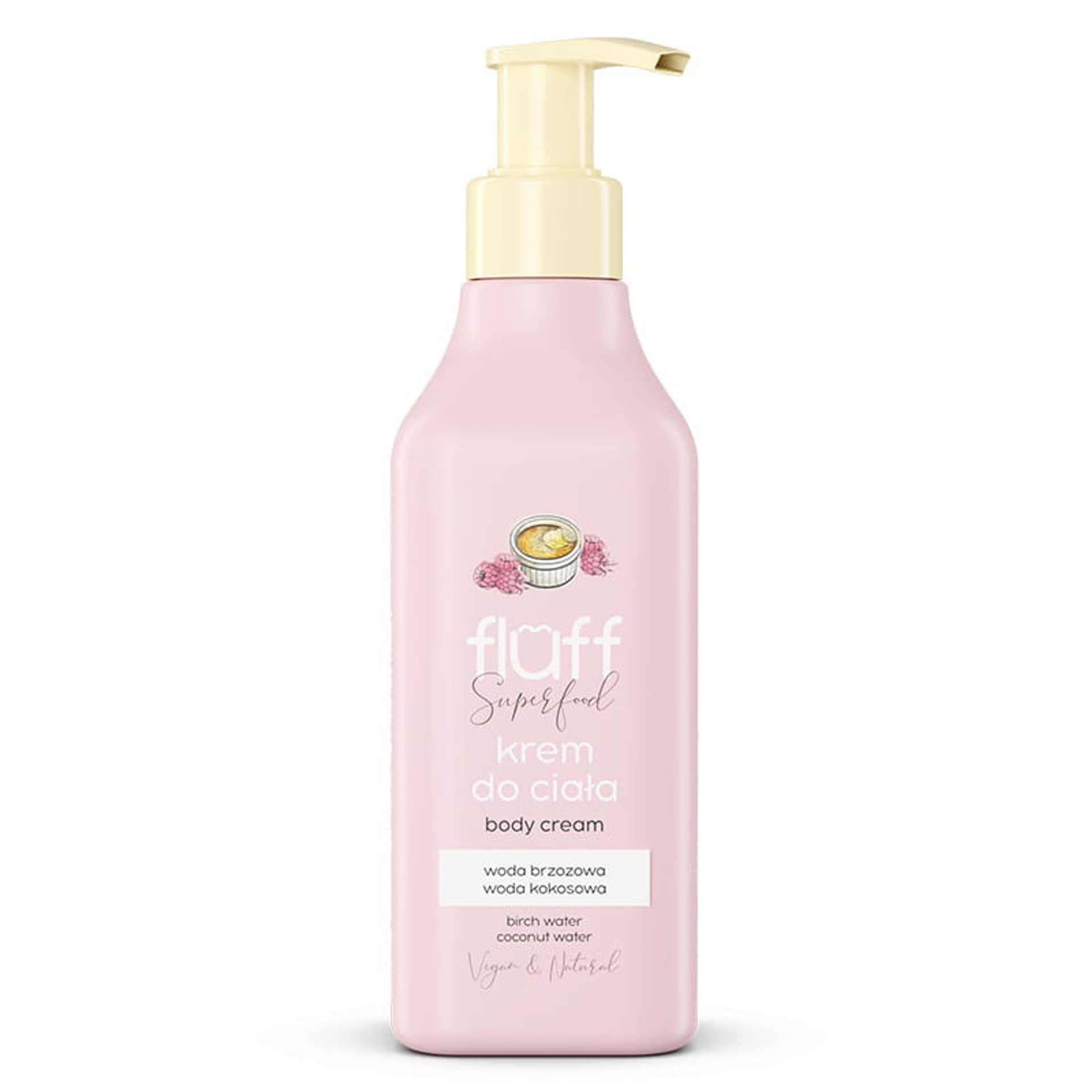 

Fluff Superfood Body Cream krem do ciała Creme Brulee z Malinami 200ml