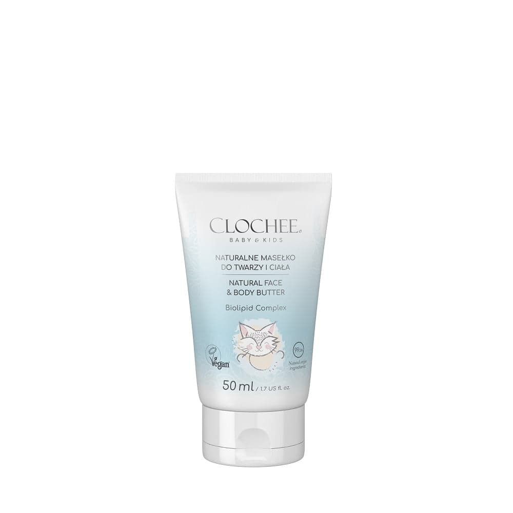 

Clochee BabyKids Natural Face Body Butter naturalne masełko do twarzy i ciała dla dzieci 50ml