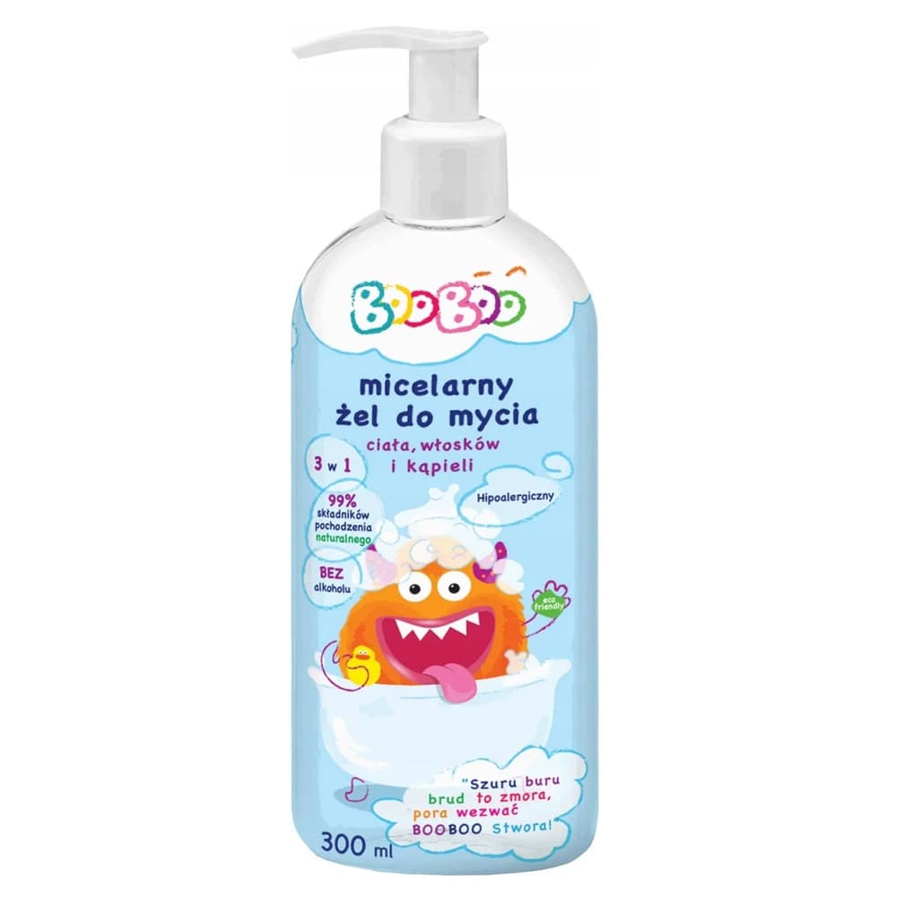 

BOOBOO Micelarny żel do mycia ciała włosów i kąpieli 300ml