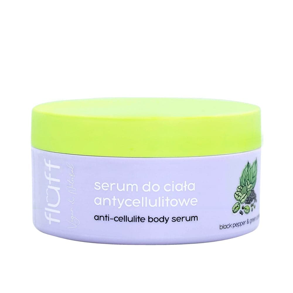 

Fluff Anti-Celluite Body Serum antycellulitowe serum do ciała Pieprz Afrykański Zielona Kawa 100g
