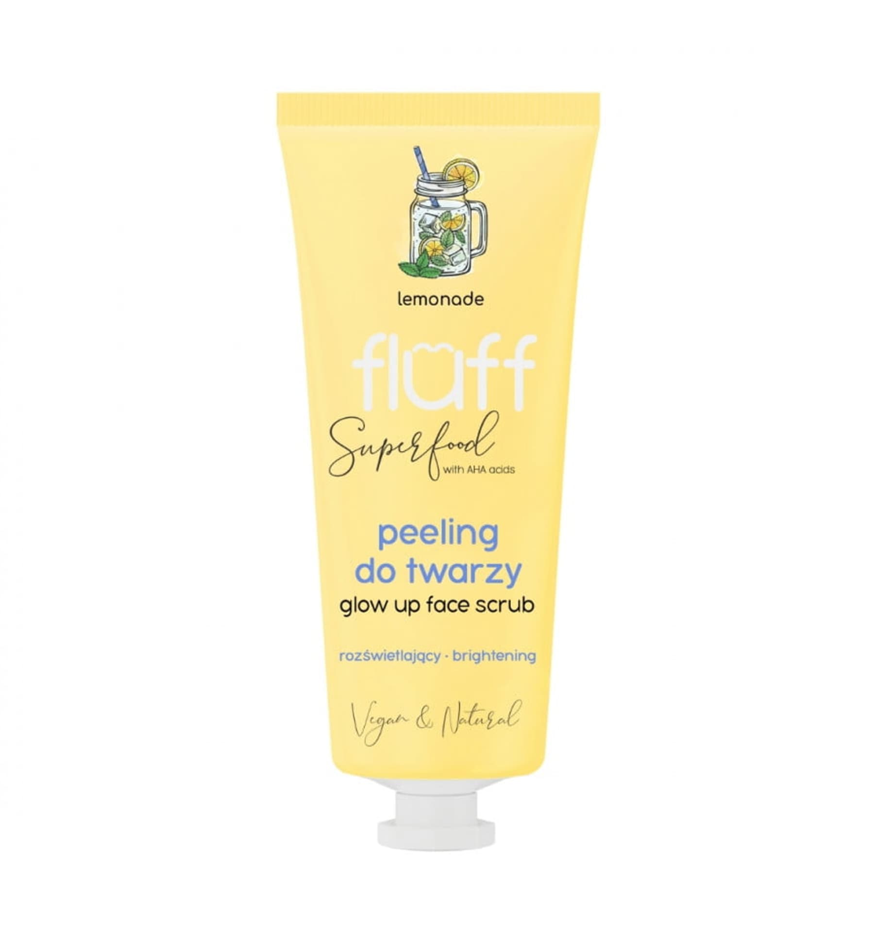 

Fluff Glow Up Face Scrub rozświetlający peeling do twarzy Lemoniada 75ml