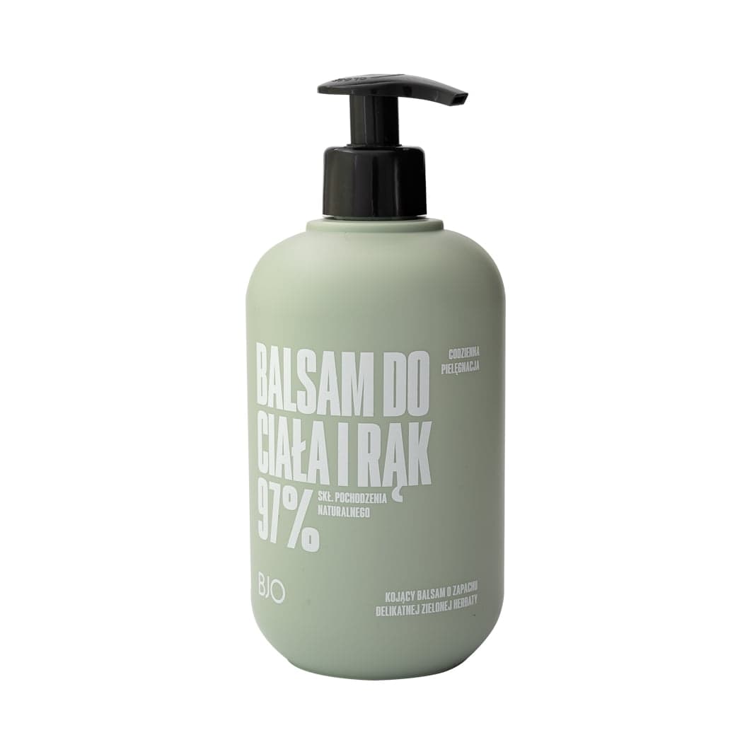 

BJO Kojący balsam do rąk i ciała o zapachu delikatnej zielonej herbaty 500ml
