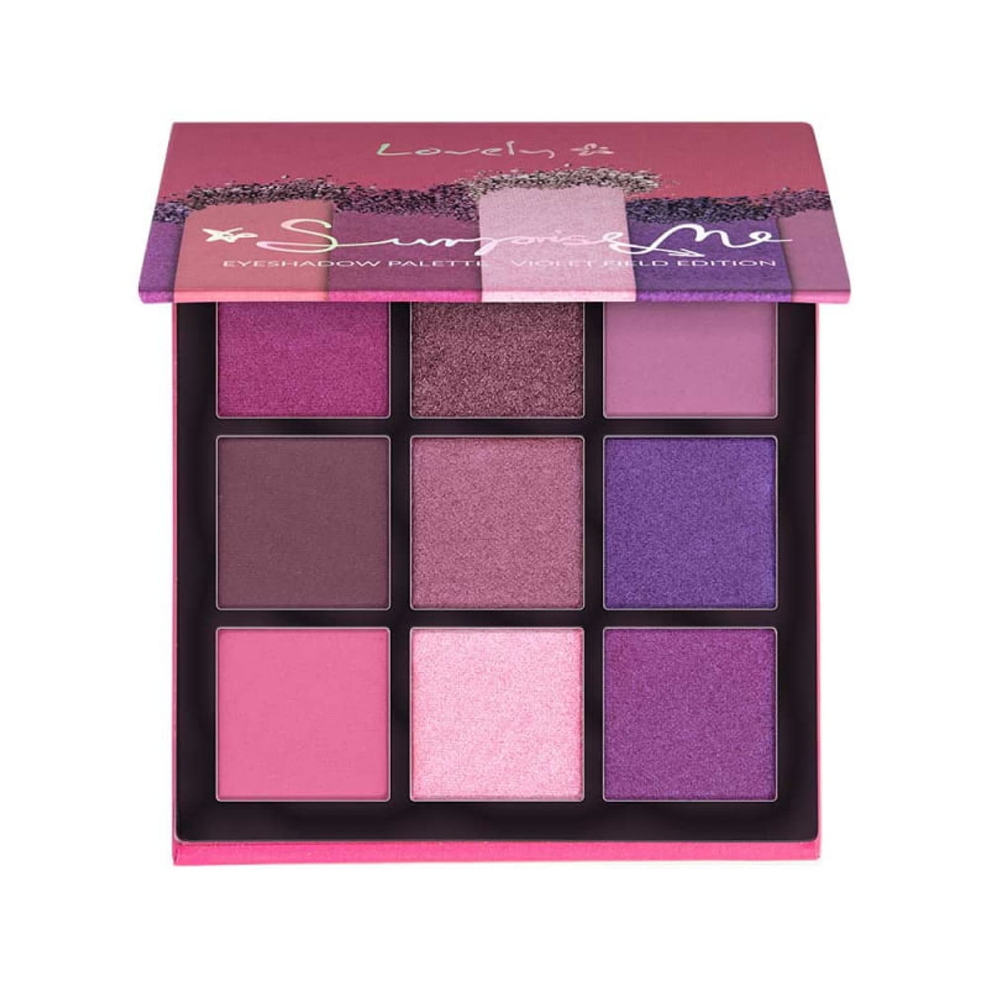 

Lovely Surprise Me Eyeshadow Pallete paleta cieni do powiek w 9 kolorach Violet Field 6g
