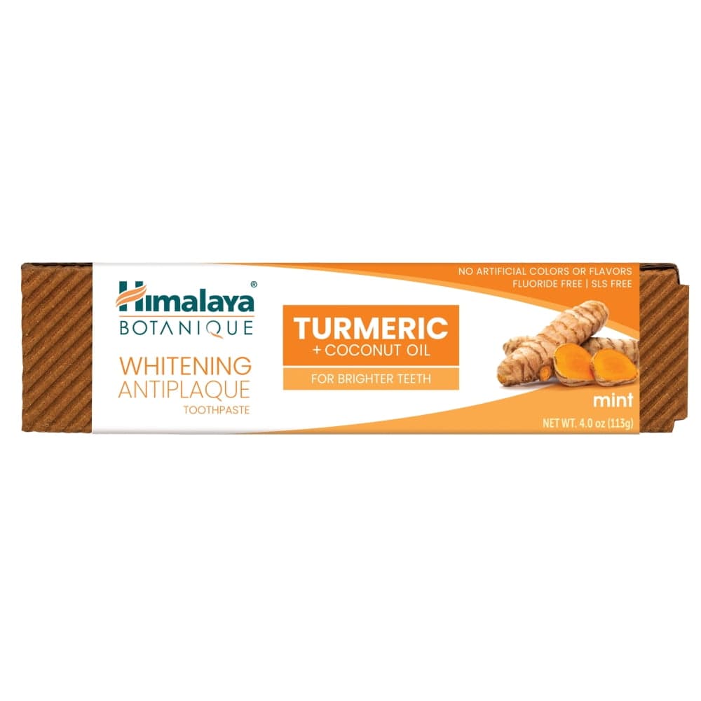 

Himalaya Botanique Whitening Antiplaque Toothpaste wybielająca pasta do zębów z kurkumą i olejem kokosowym 113g