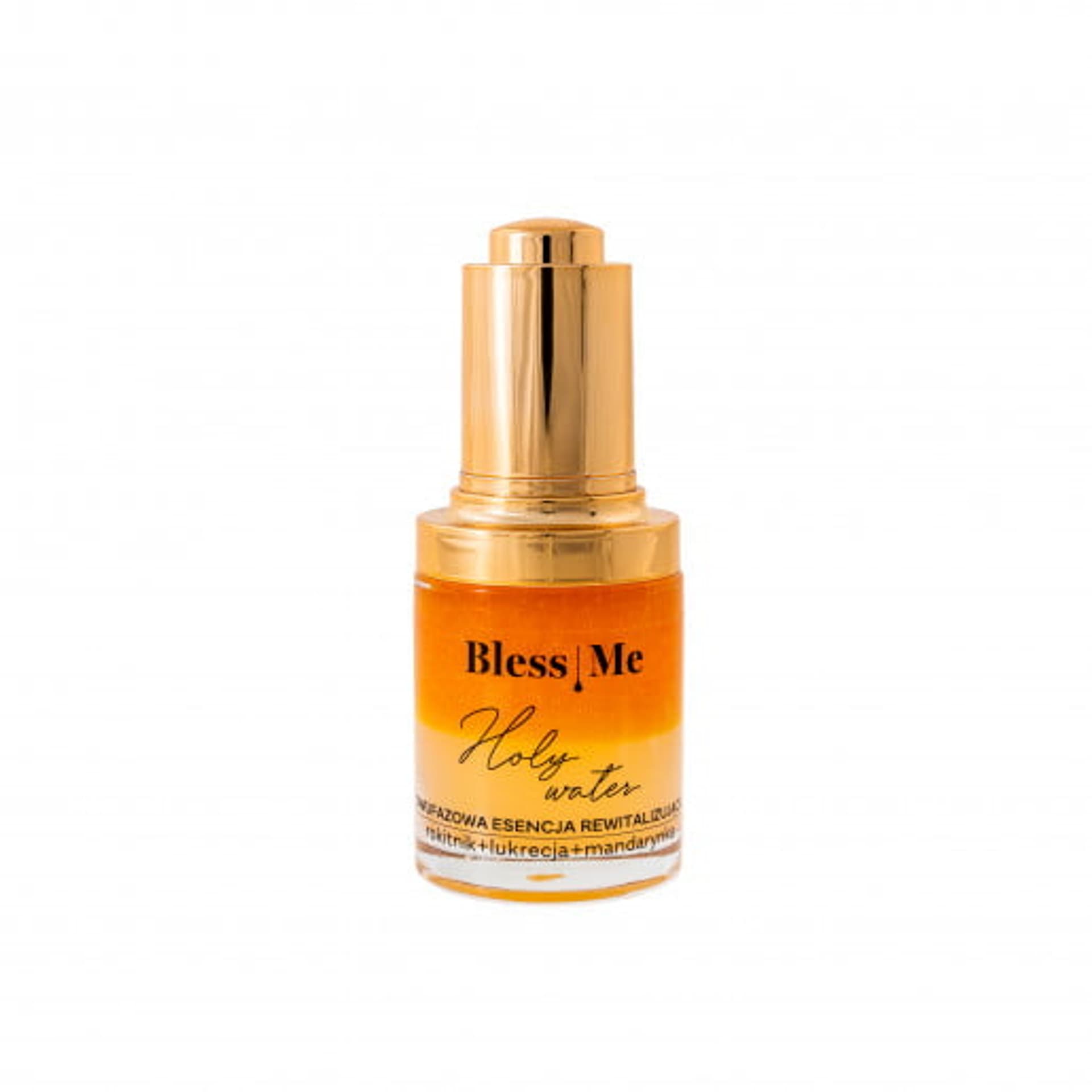 

Bless Me Holy Water dwufazowa esencja rewitalizująca Rokitnik + Lukrecja + Mandarynka 30ml