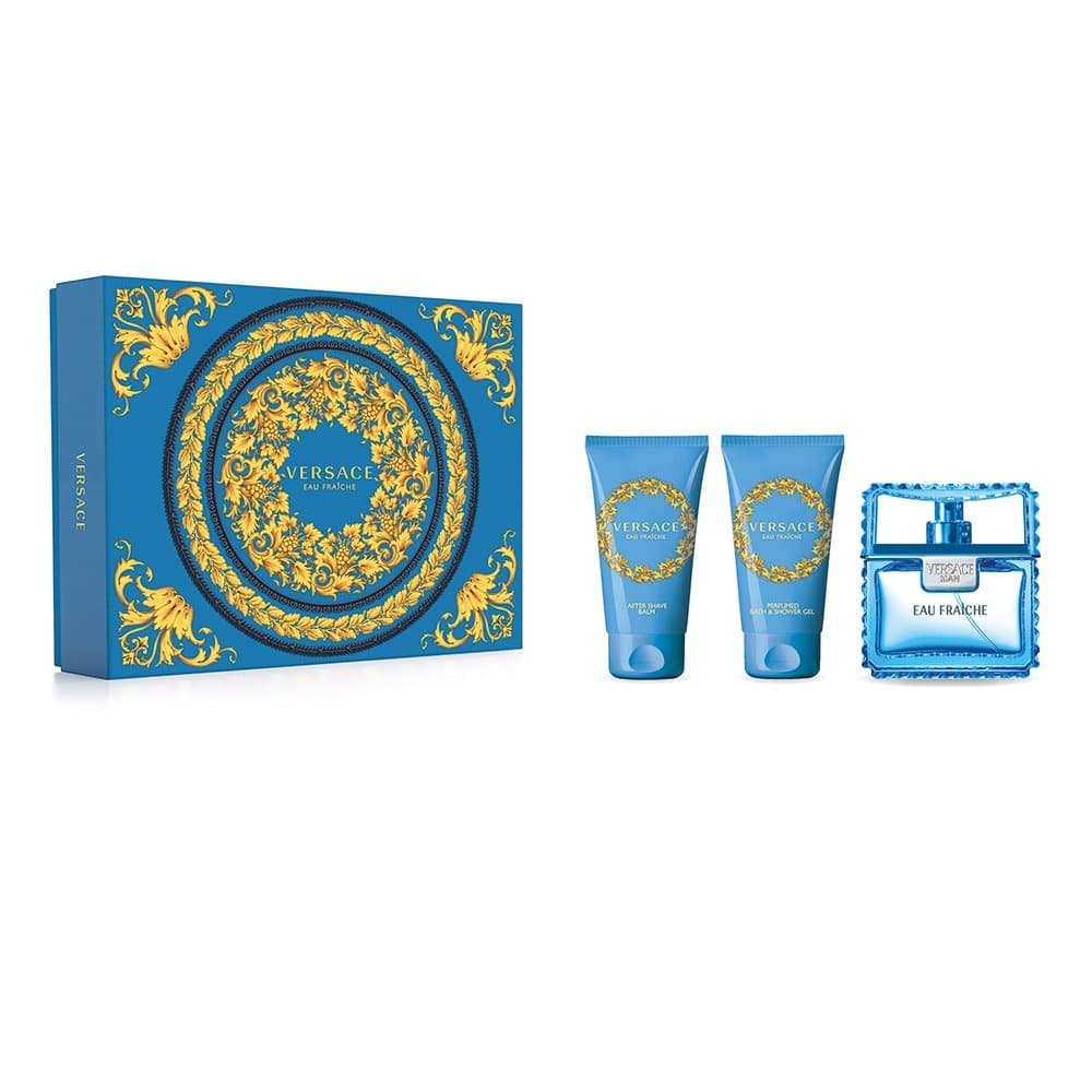 

Versace Man Eau Fraiche zestaw EDT 50ml + żel pod prysznic 50ml + balsam po goleniu 50ml (M)