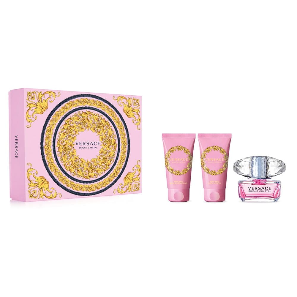 

Versace Bright Crystal zestaw EDT 50ml + żel pod prysznic 50ml + balsam do ciała 50ml (W)